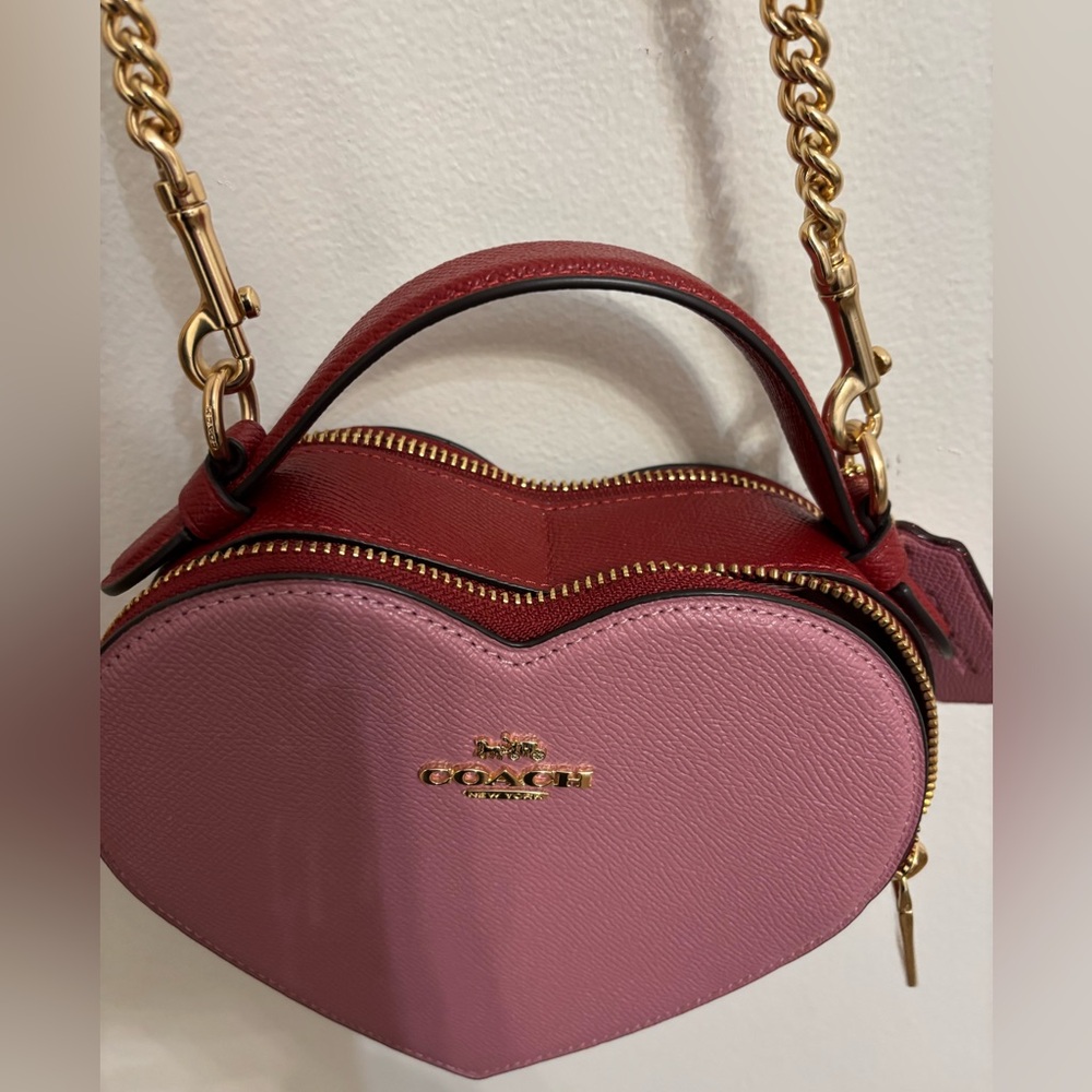 Coach authentic heart bag limited edi